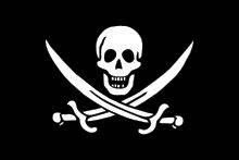 Jack Rackhams version af srverflaget Jolly Roger.