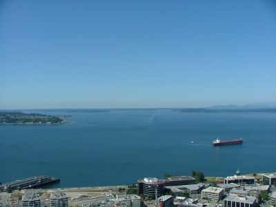 View of Puget Sound from Space Needle, Seattle