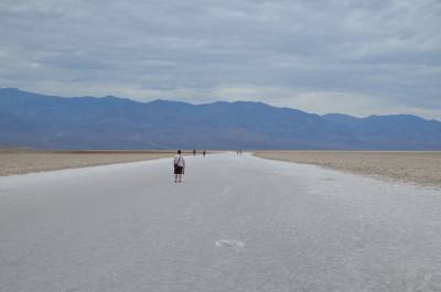 Badwater Lake, det lavest punkt i USA