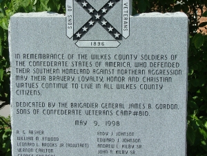 Memorial in Wilkesboro