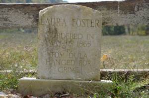 Laura Foster's tombstone